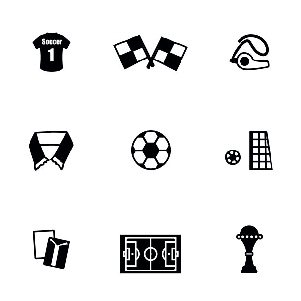 向量足球图标设置图片下载