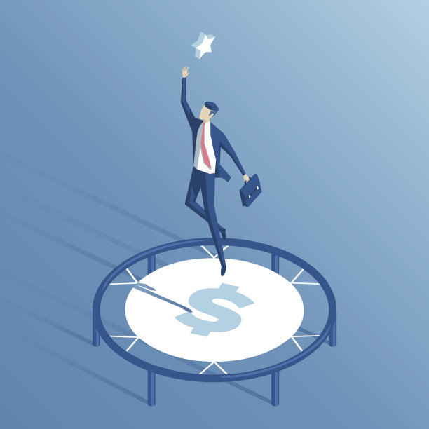 商人和蹦床图片下载