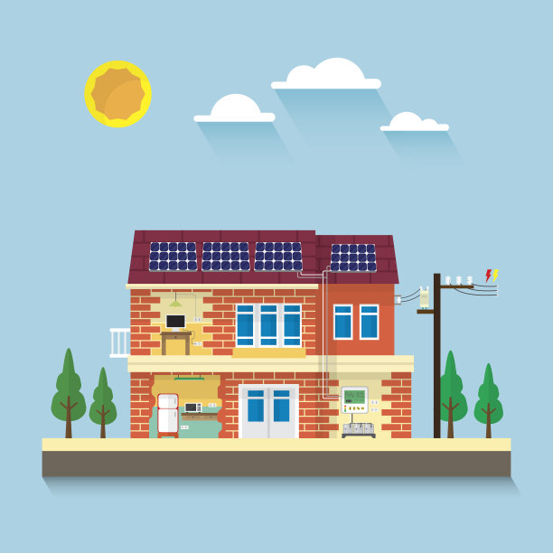 太阳能电池和电器图片下载