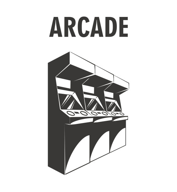 矢量插图复古街机图片下载