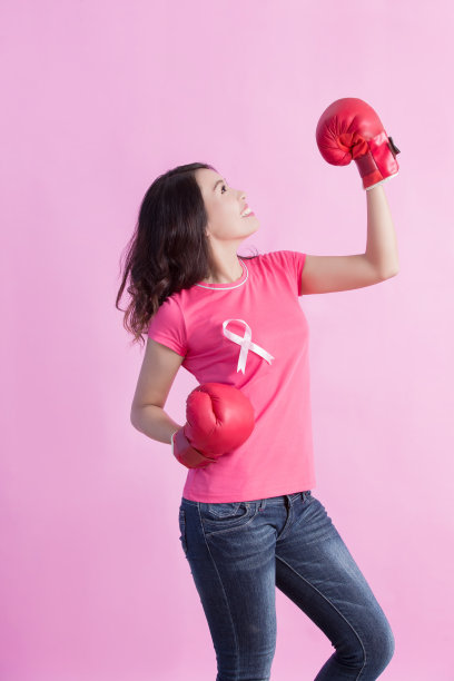 快乐女人握拳图片下载