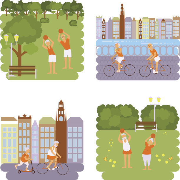 横幅的老人图片下载