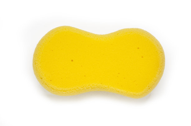 海绵在白色背景上图片下载