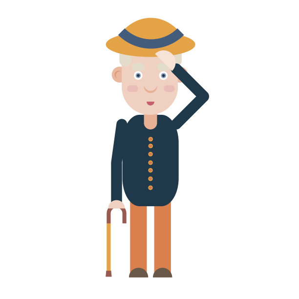 老绅士问候图片下载