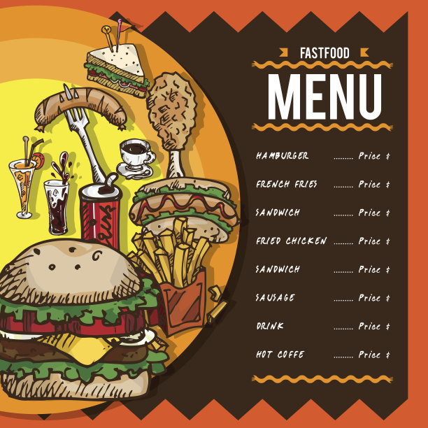 fastfood菜单图片下载