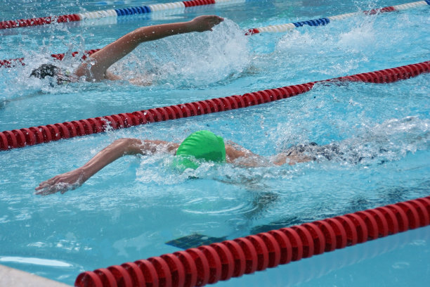 傍晚自由泳比赛图片下载