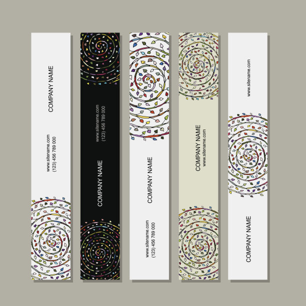 横幅系列，花卉曼荼罗设计图片下载