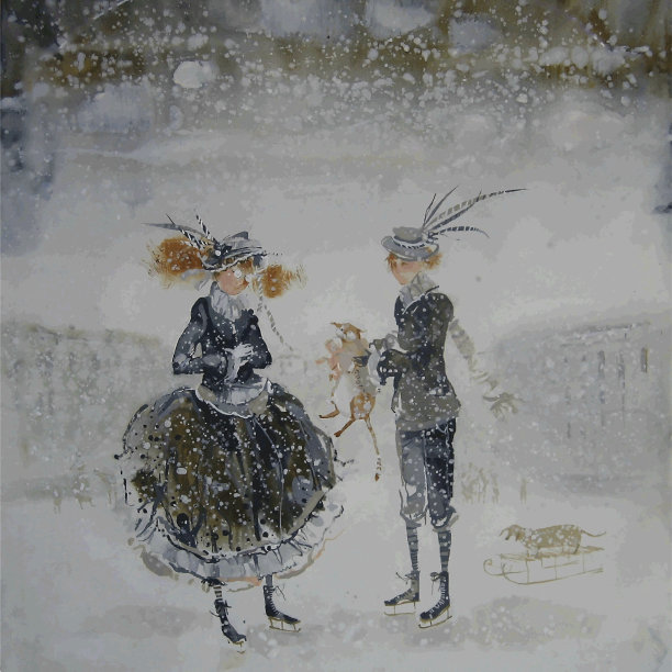 孩子们在平安夜和一只猫玩耍。图片下载