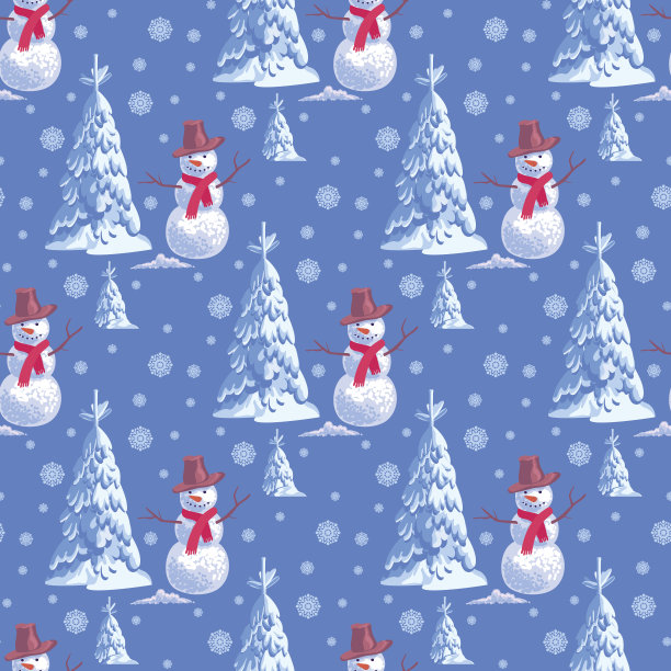 无缝背景的新年主题。很多图片下载