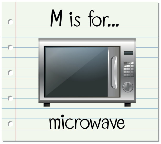 卡片上的字母M代表微波炉图片下载