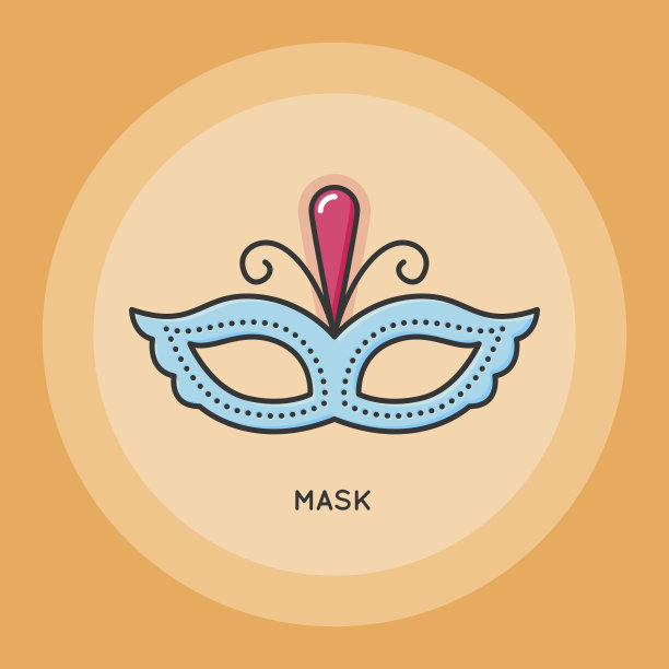 狂欢节面具图标图片下载