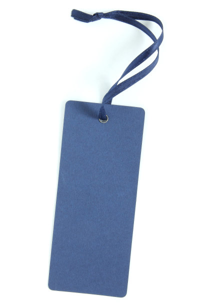 蓝色的纸标签图片下载
