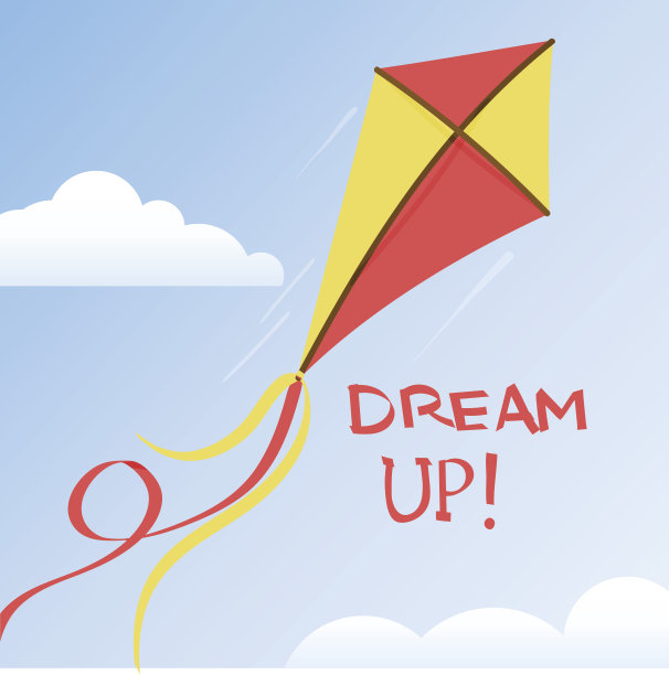 夏日天空中的风筝图片下载