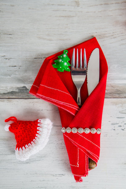 圣诞节新年餐桌布置图片下载