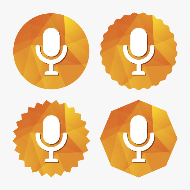 麦克风图标。演讲者的象征。现场音乐的迹象。图片下载