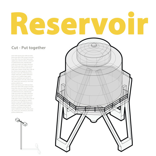 油箱，等距建筑信息图表。柴油、燃料供应资源。图片下载