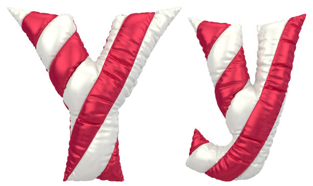 圣诞甜蜜风格气球字体图片下载