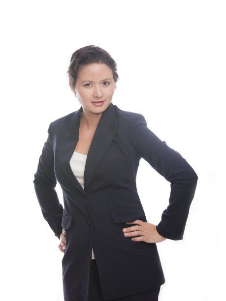 双手叉腰的女商人图片下载