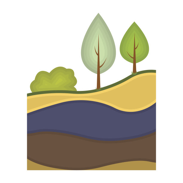 层的地球图标在卡通风格孤立上图片下载