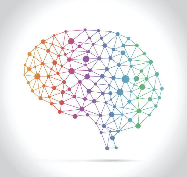 多边形的大脑图片下载