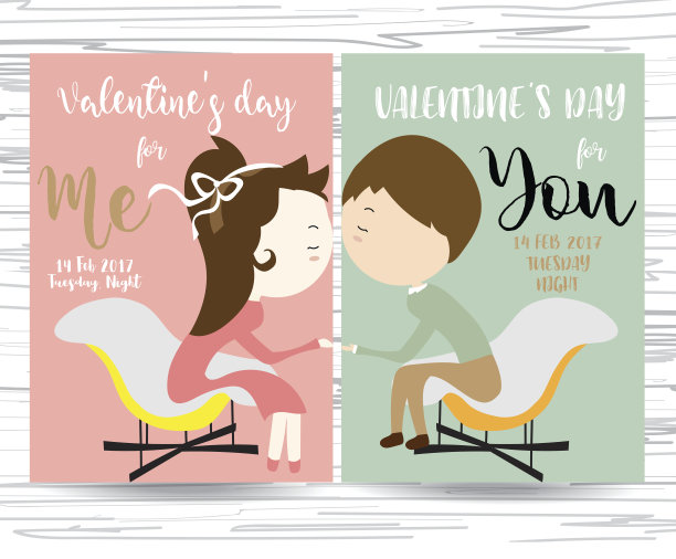 粉色，蓝色爱收集横幅，传单，标语牌图片下载