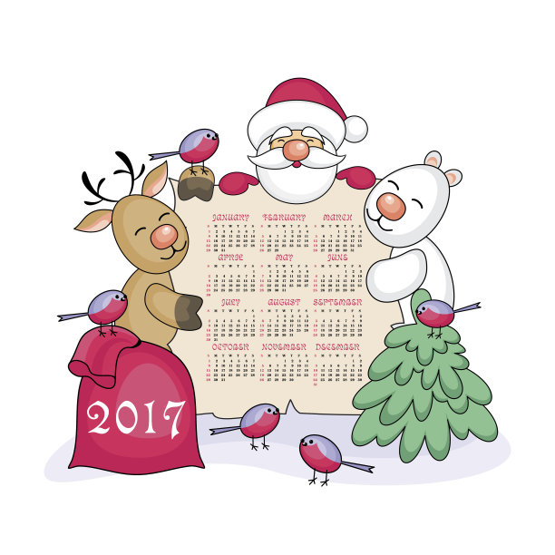2017年圣诞日历图片下载