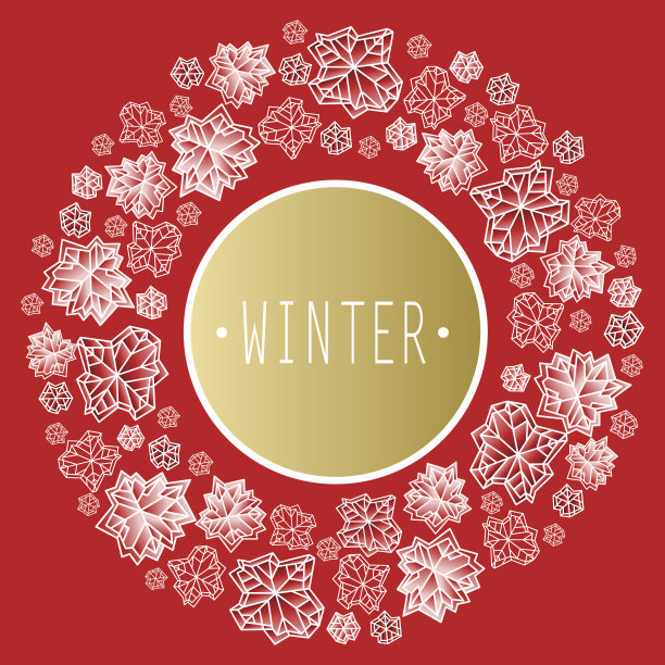 冬天雪花设计图片下载