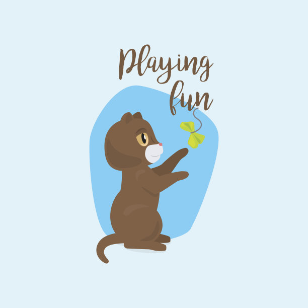 有趣的玩猫与引用图片下载