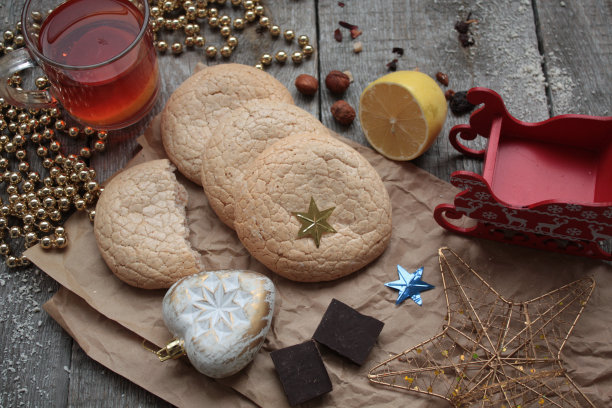 圣诞点心茶图片下载