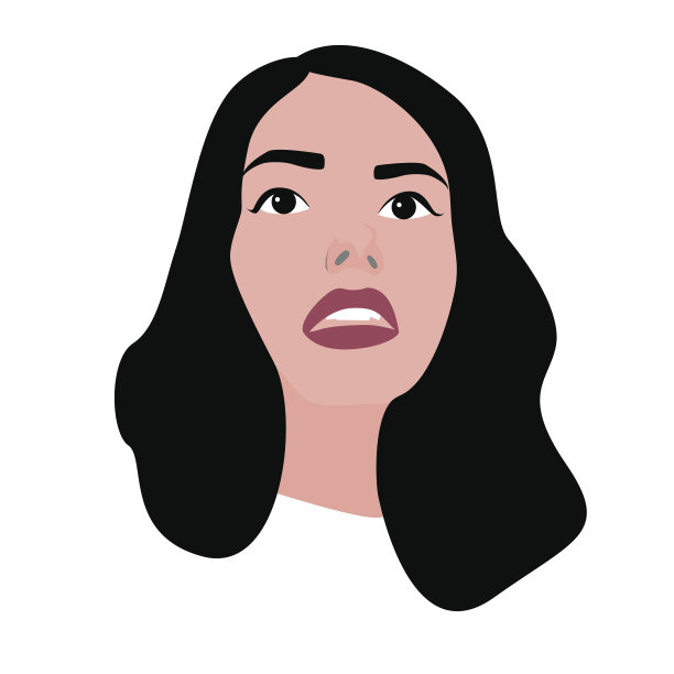 矢量插图与时髦女孩，极客眼镜，帽子在平图片下载