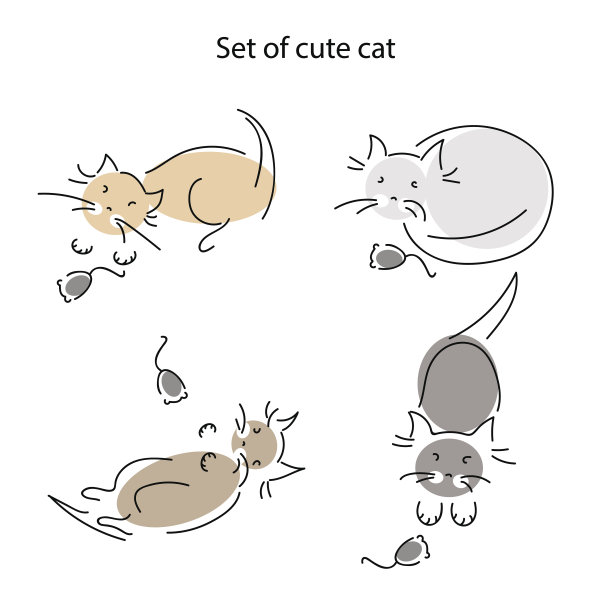 一组可爱的猫图片下载