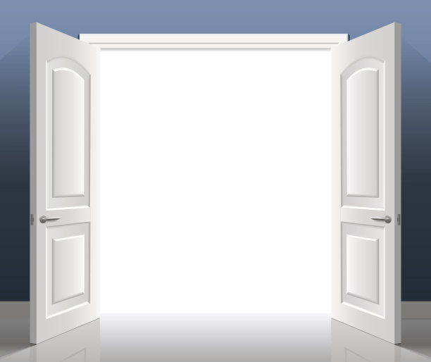 双扇门打开图片下载