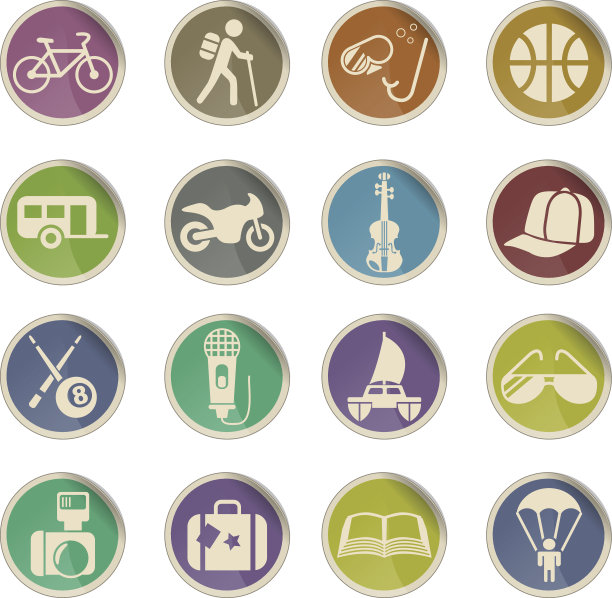 生活方式的图标集图片下载