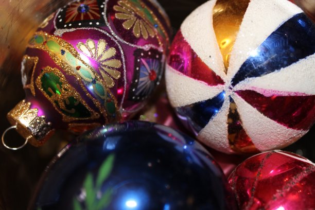 老式圣诞节装饰品图片下载