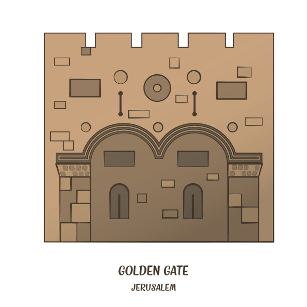 耶路撒冷的金门图片下载