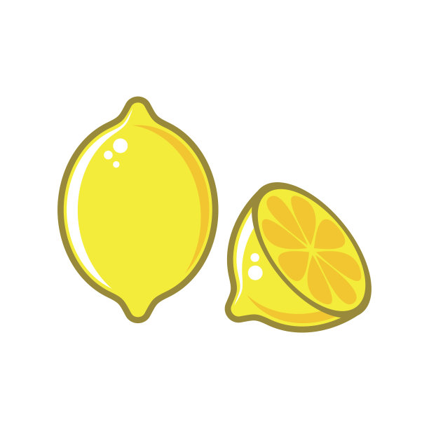 创意向量柠檬插图图片下载