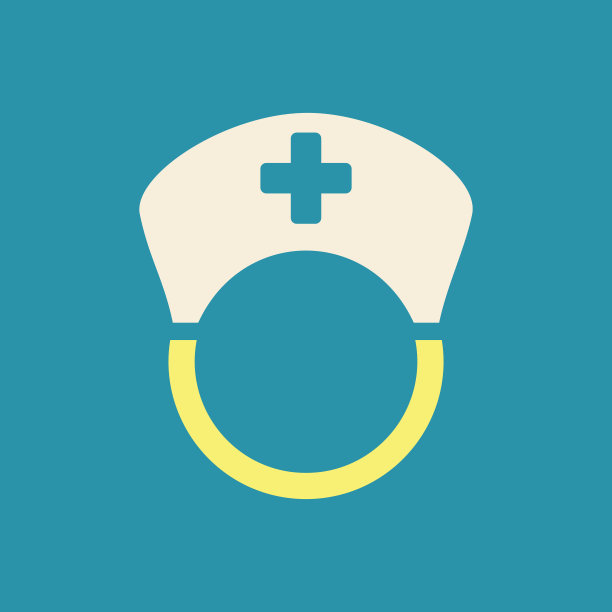 护士平图标。医疗向量图片下载