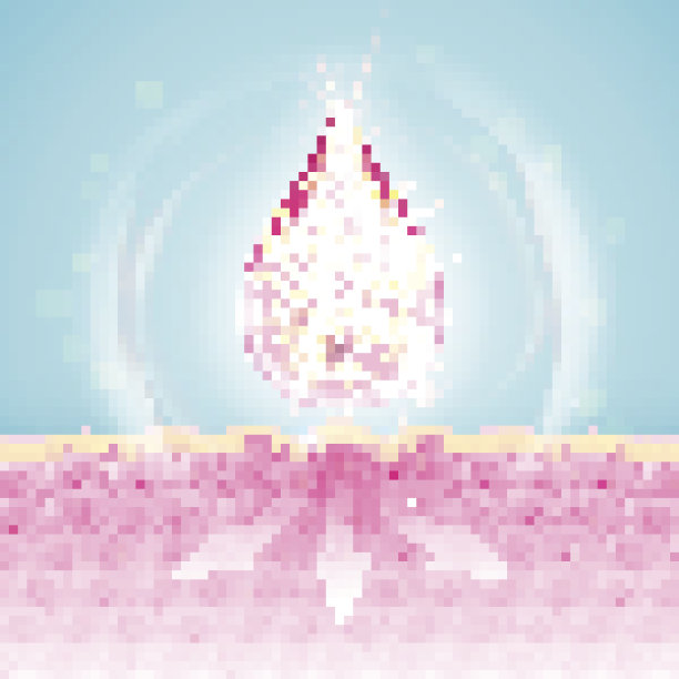 Vector Collagen Q10油滴，抗皱肌肤图片下载