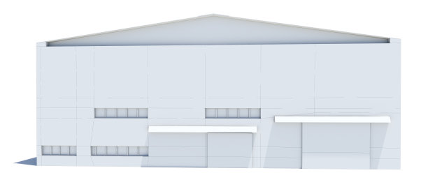 机库建筑。白色线框图片下载