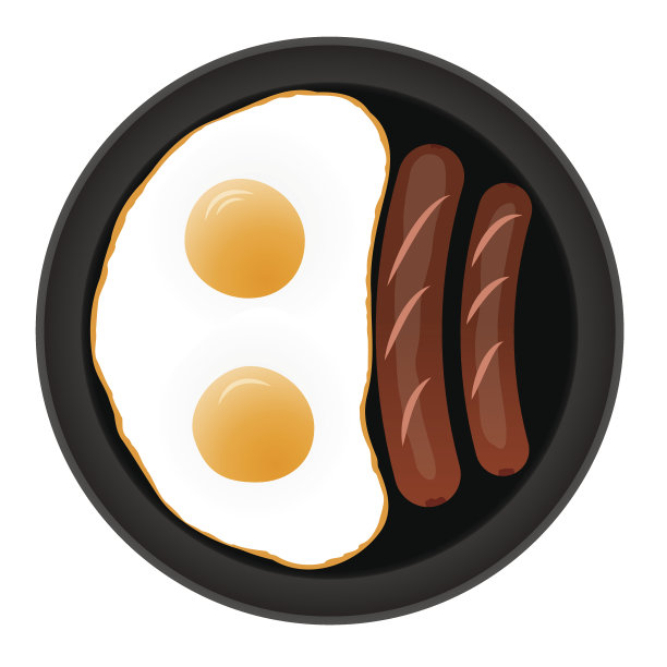 腊肠煎蛋图片下载