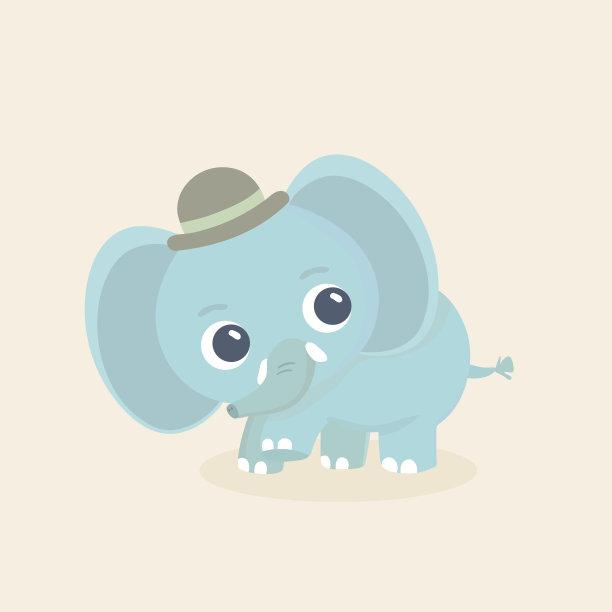 大象矢量插图。图片下载