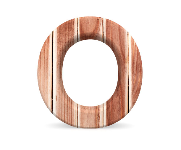 木板上的字母，大写字母O图片下载
