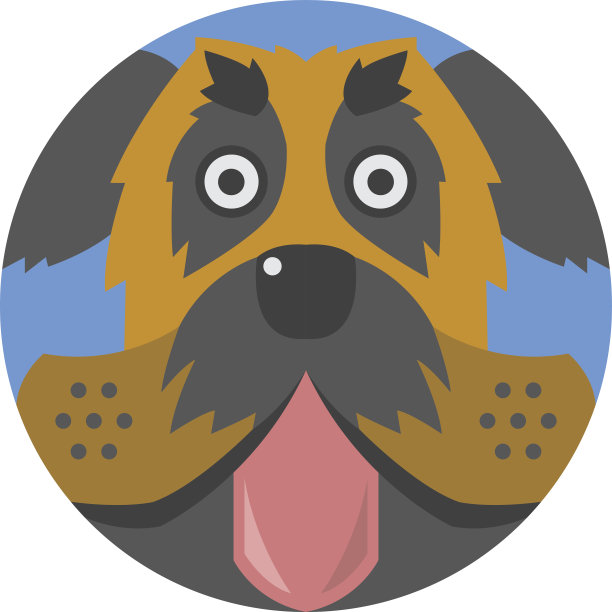 动物情感图标向量集。图片下载