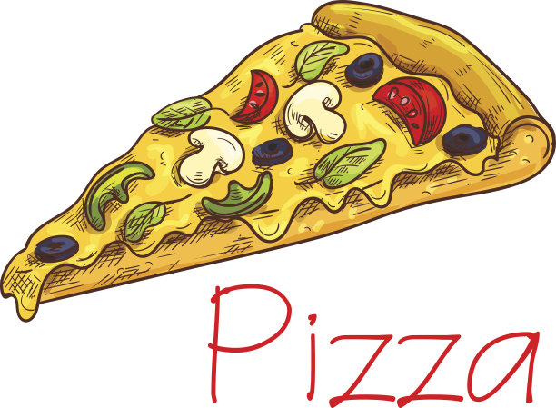 披萨配奶酪和蔬菜小品图片下载