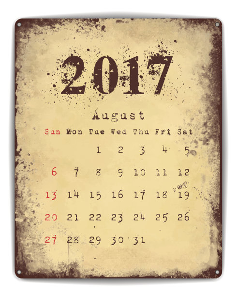 马口铁的日历图片下载