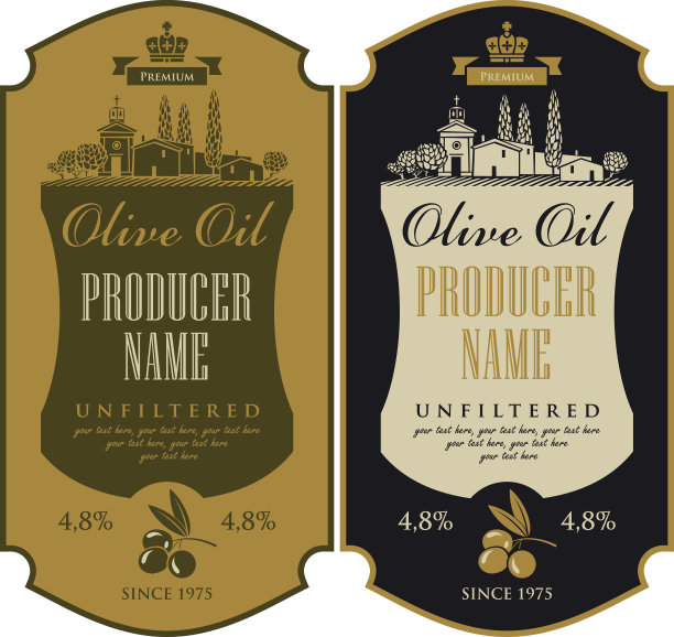 橄榄油标签图片下载