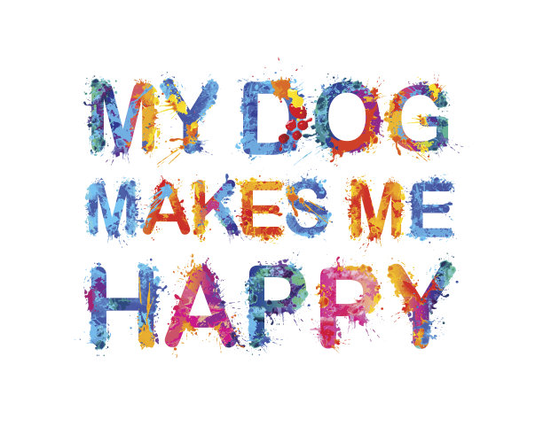 我的狗使我快乐。图片下载