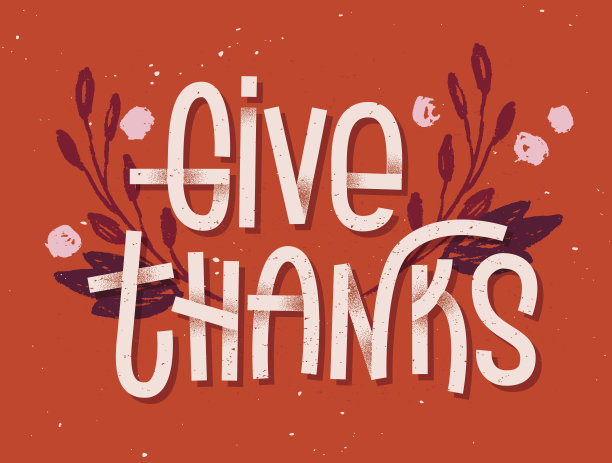 感谢刻字。凸版印刷灵感贺卡与c素材图片