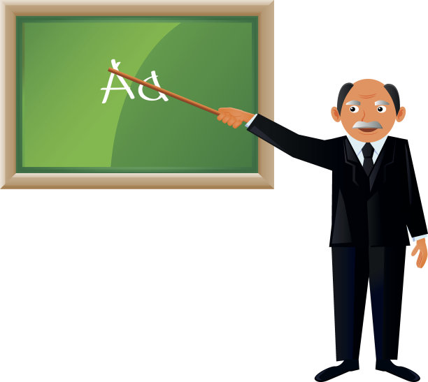 老老师讲课向量图片下载