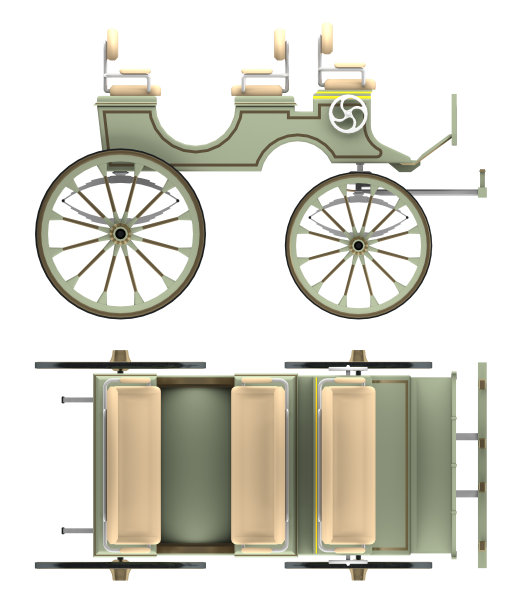 老式马车孤立在白色图片下载